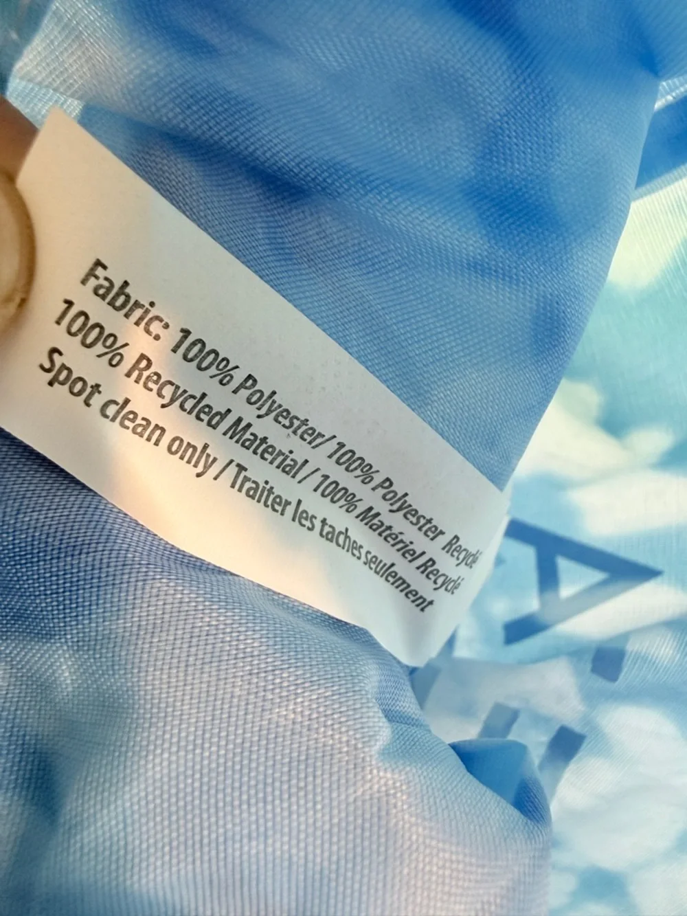 Athleta Girl Blue Tie-Dye Drawstring Backpack Bag